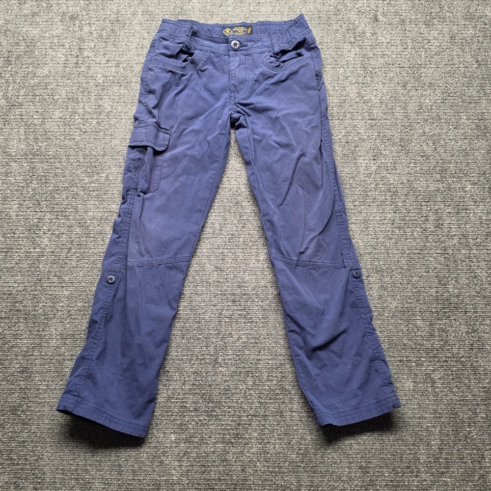 Cub Scout Girls Uniform Roll Up Cargo Pants Size S 7/8 Navy Blue BSA Convertible